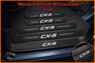 5 szt - Mazda CX-5 Naklejki ochronne na progi Bagażnik Dopasowane Premium