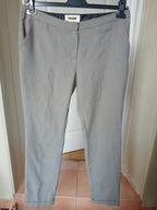 next 12 42 spodnie materiał chinos proste ze średnim stan brąz czarne białe