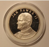 JAN PAWEŁ II - MATKA BOSKA z DZIECIĄTKIEM 1 OZ 999 - 1 UNCJA SREBRA, ŁADNY