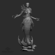 syrena druk3d warhammer figurki