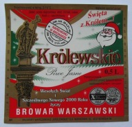 ETYKIETA PIWO ŚWIĄTECZNE BOŻE NARODZENIE NOWY ROK MIKOŁAJ BROWAR WARSZAWA