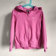 Bluza sportowa Bekkin 128 róż dziewczęca z kapturem (562)