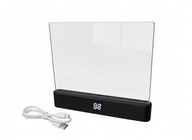 Lampka Do Czytania Książek PANEL LED Nocna 2w1 Barwa Ciepła USB Czarny