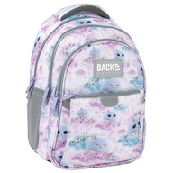 PLECAK SZKOLNY WIELOKOMOROWY SŁODKI W KOTKI DUŻY DLA DZIEWCZYNKI