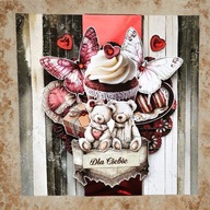 kartka okolicznościowa handmade urodziny / Walentynki