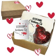 PREZENT NA WALENTYNKI DLA NIEJ DLA NIEGO DLA CHŁOPAKA ZESTAW KUBEK RĘCZNIK