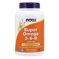 Suplement diety NOW Foods Super Omega 3-6-9 180 kapsułek