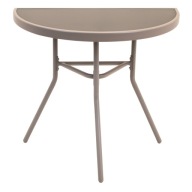 STÓŁ BALKONOWY STALOWY STOLIK NA TARAS BLAT SZKŁO HARTOWANE 70X40X63