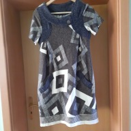 Tunika-sukienka S/M BOOHOO milusi czesana dzianina