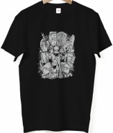 KOSZULKA KONOHA MĘSKA ANIME NARUTO T-SHIRT MANGA