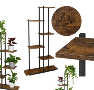 KWIETNIK STOJAK NA ROŚLINY KWIATY DONICZKI RUSTYKALNY REGAŁ DREWNIANE PÓŁKI