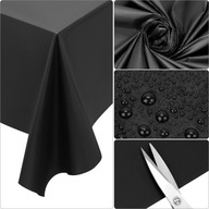 OBRUS NA STÓL SYLWESTER CZARNY DUŻY JEDNORAZOWY 183X137 CM