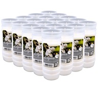 Wkłady do Zniczy Parafinowe Znicze 72h 3dni 20 szt. Uniwersalne Całoroczne