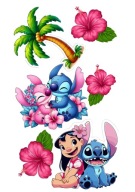 WYDRUK CUKROWY OPŁATEK NA TORT LILO I STICH STITCH + POSTACI+ TEKST