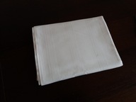 PRZEŚCIERADŁO BAWEŁNIANE - BIAŁE W PASY 201/138 cm