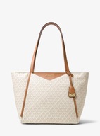 michael kors elegancka torebka whitney beżowa torba tote skóra Saffiano