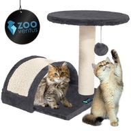 Drapak dla kota 33cm domek legowisko wieża słupek do drapania + zabawka