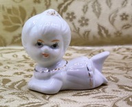 Śliczna porcelanowa raczkująca dziewczynka 1z4, A