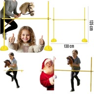 PRZESZKODY HOBBY HORSE PREZENT ŚWIĘTA DO SKAKANIA KOŃ NA KIJU 135cm