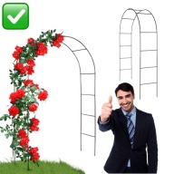 PERGOLA OGRODOWA METALOWA ŁUK DO PNĄCZY RÓŻ BLUSZCZU 240X140 CM | BEGRIS