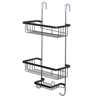 Półka zawieszana do kabiny prysznicowej SREBRNA