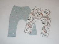 * NEXT * 2SZT LEGGINSY BAWEŁNIANE 9-12 m-cy