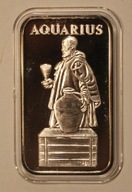 USA - AQUARIUS - WODNIK - ZODIAK - THE AMERICAN ROYAL MINT - SREBRO 999