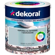 Dekoral MOC KOLORU Farba lateksowa do wnętrz szary klasyczny 2,5L