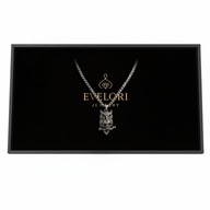 Gotycki Naszyjnik SOWA CZASZKA Stal Chirurgiczna 316L Amulet UNISEX