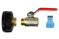 KRAN METALOWY 3/4 CAL mauser zbiorniki adapter IBC