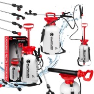 OPRYSKIWACZ RĘCZNY CIŚNIENIOWY OGRODOWY Z LANCĄ 170CM DO CHEMII MOCNY 5L 3B