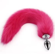 KOREK ANALNY Z DŁUGĄ RÓŻOWĄ LISIĄ KITĄ | 40 cm | OGON LISA