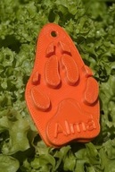 Adresówka w kształcie łapy psa