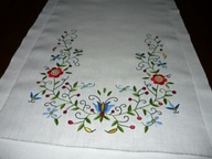 Haft kaszubski ,serweta ,bieżnik ,obrus