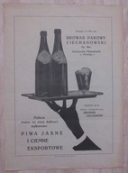 Browar Ciechanów Sp. Akc. reklama - lata 30e