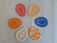 Jajko na szydełku zawieszka komplet 6 sztuk