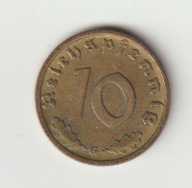 III Rzesza 10 pfennig 1938 G ladny stan