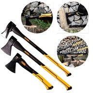 SIEKIERA ZESTAW 3 SIEKIER ROZŁUPUJĄCA FIBERGLASS KUTA STAL ANTYPOŚLIZGOWA