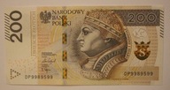 200 ZŁ ZŁOTYCH 2021 ZYGMUNT I STARY - CIEKAWY NUMER - DP9989599 - 5 x ( 9 )