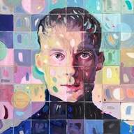 Portret Igora Herbuta – obraz akrylowy na płótnie | 60 × 60 cm