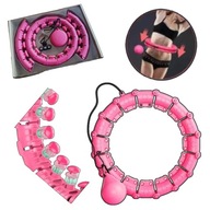 HULAHOP RÓŻOWY Z WYPUSTKAMI ODCHUDZAJĄCY MASAŻER