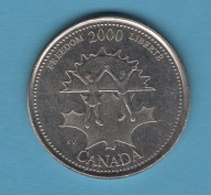 (2KA47) Kanada 25 centów, 2000