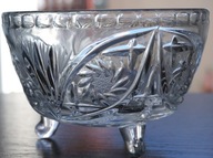 Kryształowa misa, cukiernica z trzema nóżkami, 250 ml