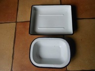 STARA MISKA EMALIOWANA 2 SZTUKI