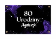 Dekoracja na urodziny tablica powitalna Dowolne urodziny - Twoje Imię, wiek