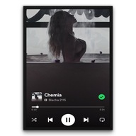 Plakat z ramą 30x40cm Chemia Blacha 2115 rap trap muzyka| Pomysł na Prezent