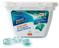 Kapsułki do higienicznego prania odzieży bez fosforanów chloru parabenów