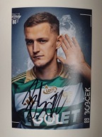 Zdjęcie 10x15 autograf Lechia Gdańsk sezon 2025/26 Gol Tomas Bobcek