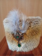 Czapka szlachecka ze sztucznym futrem