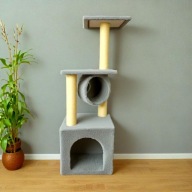 DRAPAK DLA KOTA DRZEWKO 90cm 5 POZIOMÓW DOMEK LEGOWISKO